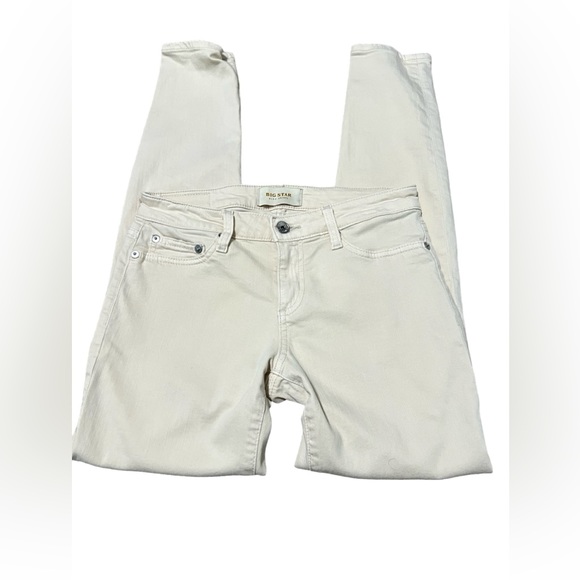 Big Star Alex Skinny Cream Colored Skinny Jeans Size 26S - Picture 2 of 10